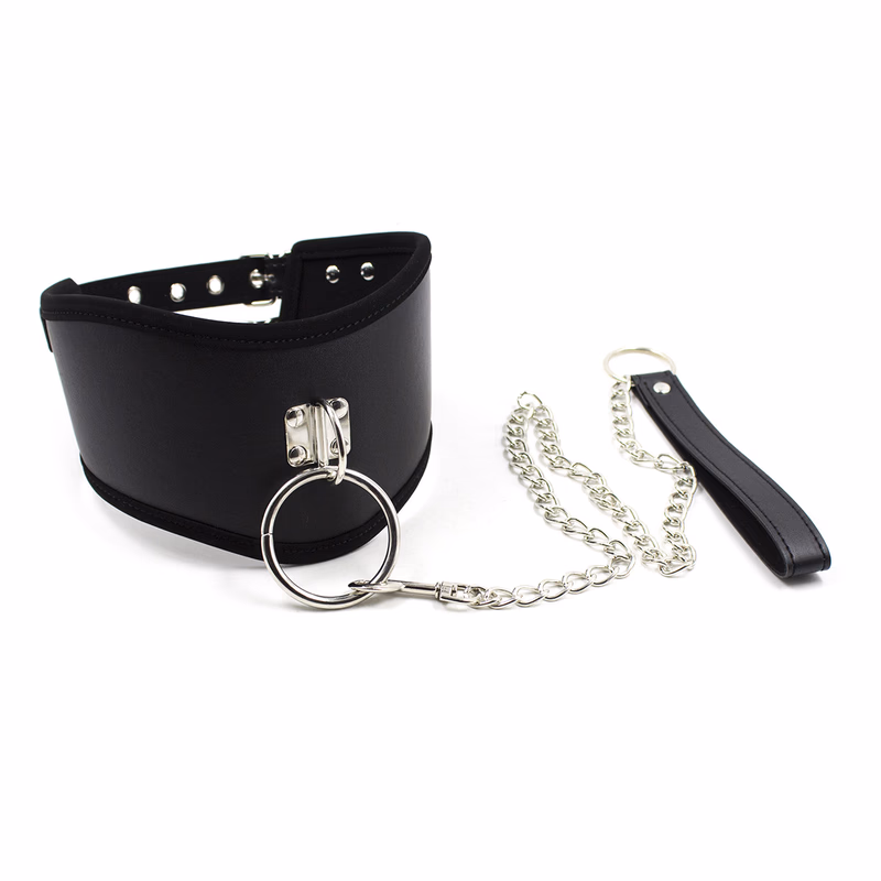 Black double-pin buckle traction chain