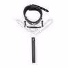 Silicone gag neck collar with traction chain