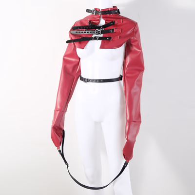 long-sleeved shirt in rose red