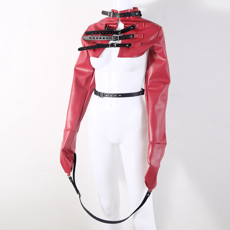 long-sleeved shirt in rose red