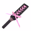 Leather racket - pink ribbon