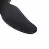 Black silicone tail anal plug