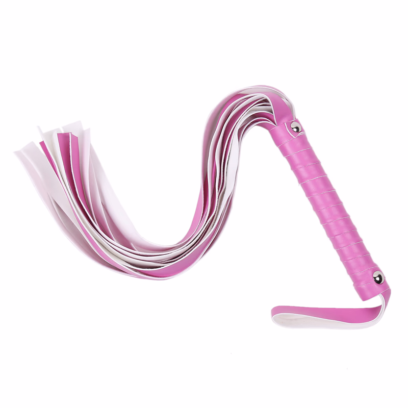 Rose-red leather whip