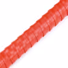 Red leather whip, narrow version, soft whiskers.