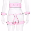 4-piece pink bondage outfit