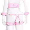 4-piece pink bondage outfit