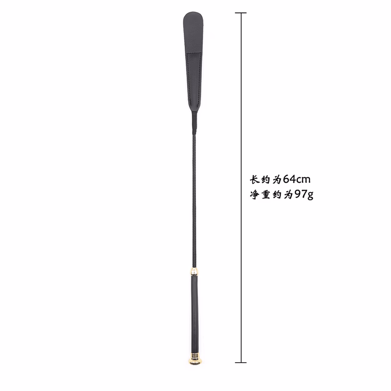 Genuine leather handle with double-layer round head