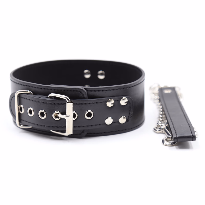 Black pin buckle - traction chain collar