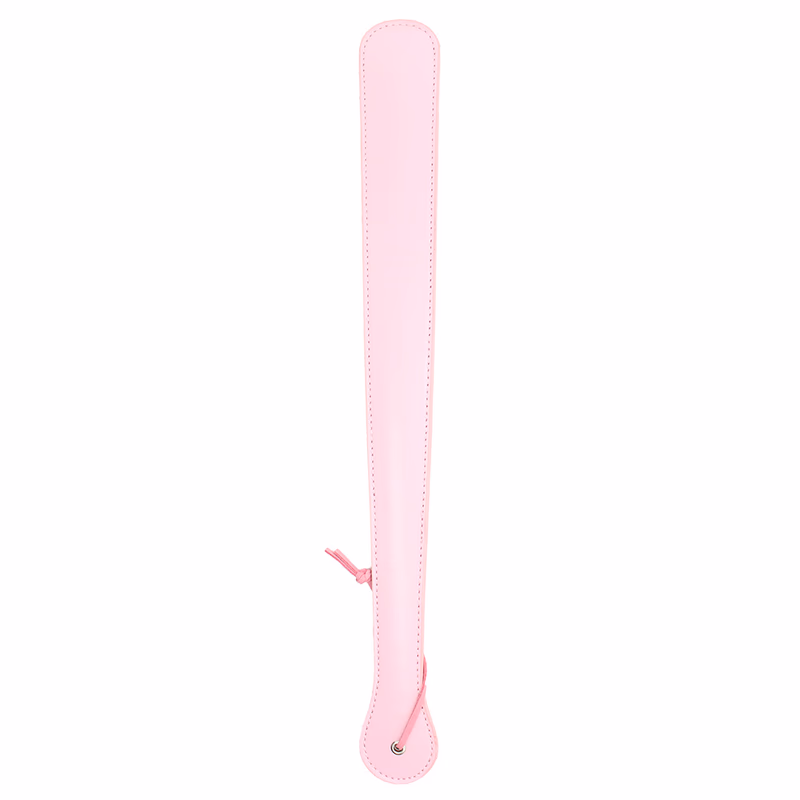 Pink leather long-handled paddle