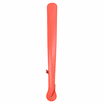 Red leather long-handled paddle