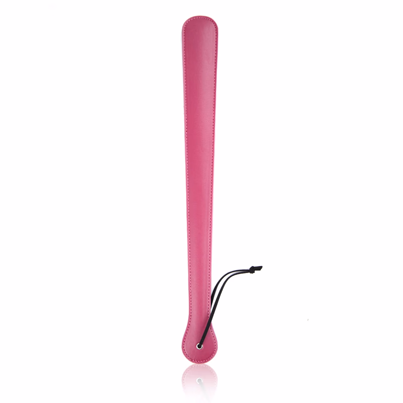Rose red leather long-handled paddle