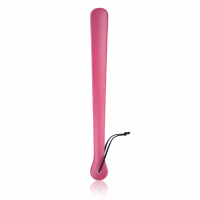 Rose red leather long-handled paddle