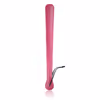 Rose red leather long-handled paddle