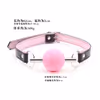 Full pink - leather mouth plug
