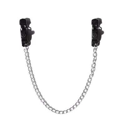 Silver chain nipple clamp