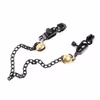 Black flat-mouth chain with gold bell