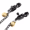 Black flat-mouth chain with gold bell