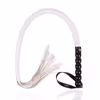 Leather gourd handle - white snake whip