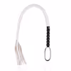 Leather gourd handle - white snake whip