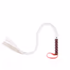Leather gourd handle - white snake whip