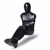 Full-coverage patent leather nostril-exposing suit + 6 black binding straps