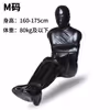 Full-coverage patent leather nostril-exposing suit + 6 black binding straps