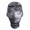 Sexy black lace patterned lingerie headgear