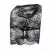 Sexy black lace patterned lingerie headgear