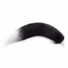 Style F, black and white plush hook tail