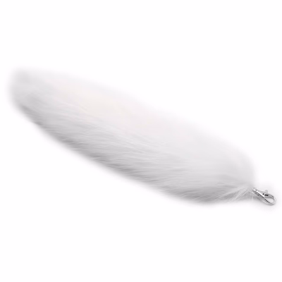 Style I Pure White Plush Hook Tail