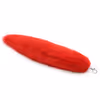 L-shaped all-red plush hook tail
