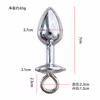 Transparent diamond hook anal plug