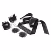 Blindfold Set, Black Lace Three-Piece Set