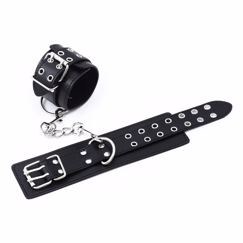 Adjustable PU handcuffs with dual exhaust vents