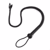 Black whip with round head