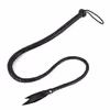 Black long whip with willow leaf tip