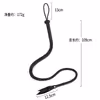 Black long whip with willow leaf tip
