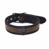 Leather collar, brown (chain not included)