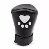 Glossy PU leather dog handcuffs with sponge filling and bear paw sleeves