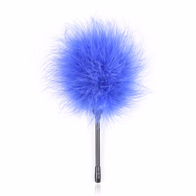 Feather club, blue flared mouth, total length 20CM