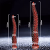 Spiral-shaped liquid silicone dildo