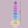 Female glow-in-the-dark crystal twisted anal plug