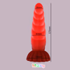 Female glow-in-the-dark crystal twisted anal plug