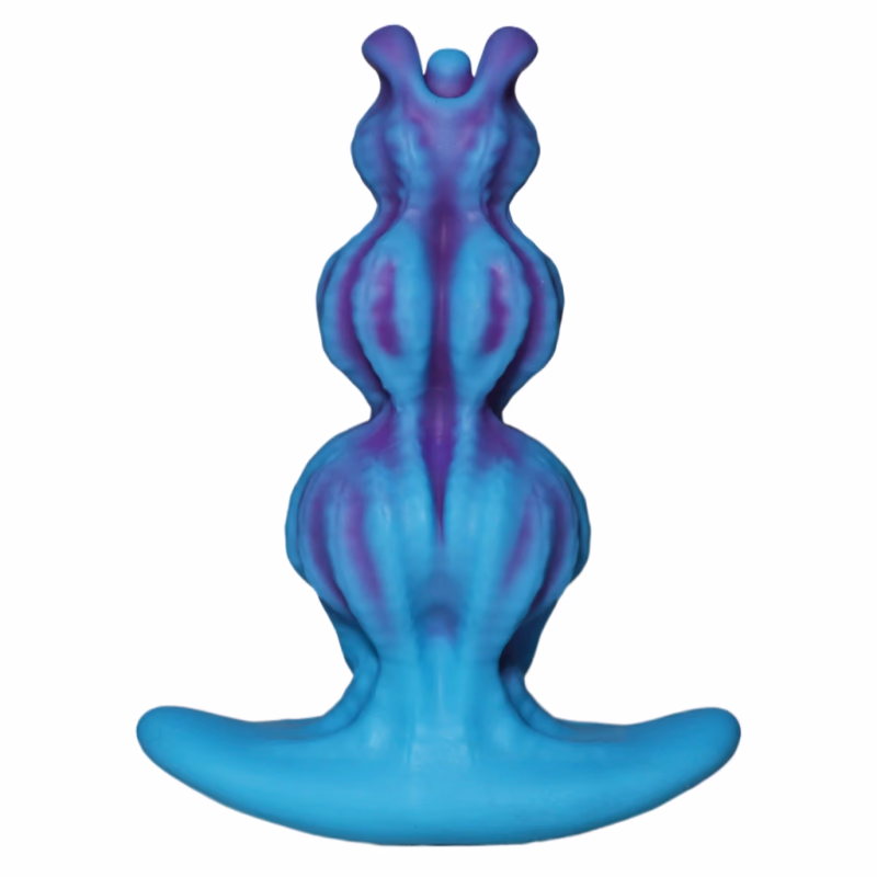 Pull-bead anal plug liquid silicone manual anal dilator sex toy