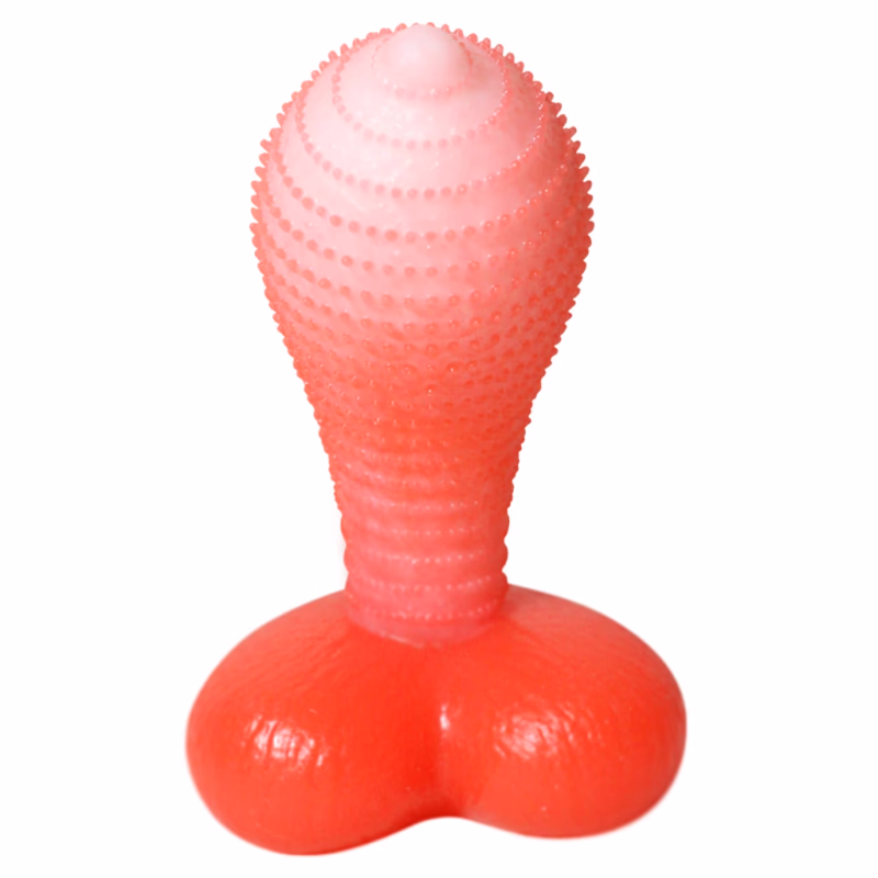 Spiky, barbed, heart-shaped, irregularly shaped dildo; anal plug