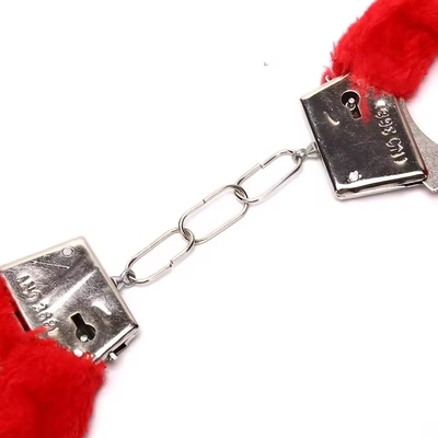 Furry Menottes Metal Handcuffs For S M Game Toys Or Halloween Costumes