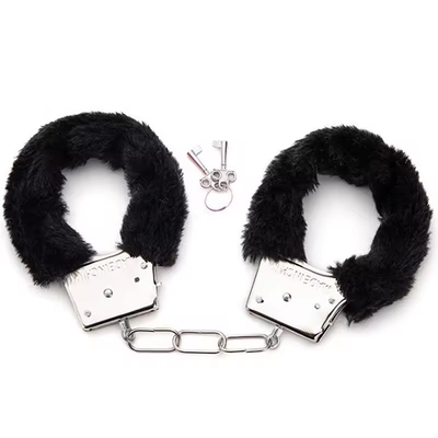 Furry Menottes Metal Handcuffs For S M Game Toys Or Halloween Costumes