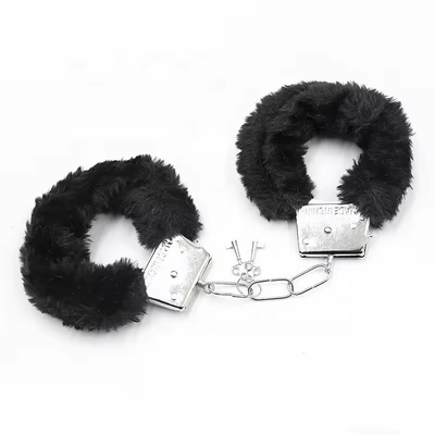 Furry Menottes Metal Handcuffs For S M Game Toys Or Halloween Costumes