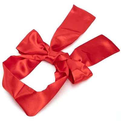 Long size Satin Ribbon Blindfold Bondage Cuffs Eye Masks For Couple BDSM Flirting