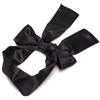 Long size Satin Ribbon Blindfold Bondage Cuffs Eye Masks For Couple BDSM Flirting